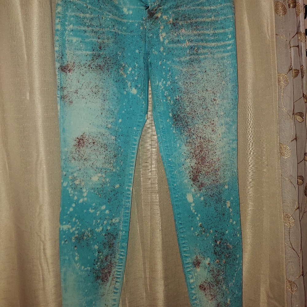 Designer printed jeans